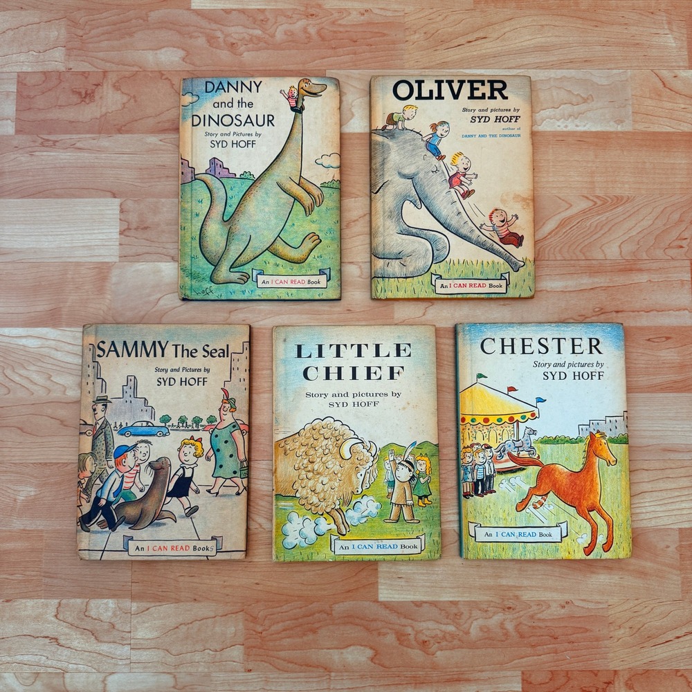 5 Syd Hoff I Can Read Books Danny and the Dinosaur Sammy the Seal Vintage Set